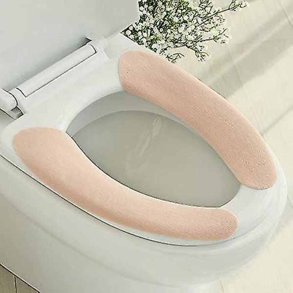 3 Paria Pehmeä Kylpyhuoneen WC-istuintyyny Itsekiinnittyvä lämmitin Pestävä Terveys WC-istuimen cover Pink