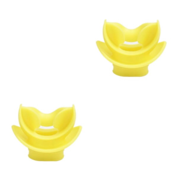 1/2/3/5 sukellusregulaattori ja snorkkeli suukappale keltainen 5.1x5cm 2 sarjaa Yellow 5.1x5cm 2Set