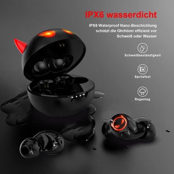 Bluetooth-hörlurar för barn, designade för söta barn, trådlösa, stereo, Bluetooth 5.1, IPX6, 36 timmar, med mikrofon