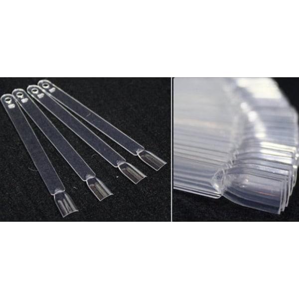 Visningstips, fleksibelt prøvekart / display med tips i plexiglass