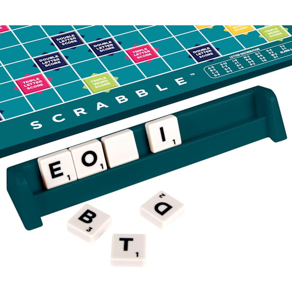 Klassinen Scrabble, ristisanatehtäväpeli, englanninkielinen versio, perhepeli aikuisille ja lapsille