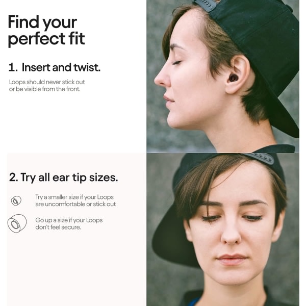 Loop Experience ørepropper - High Fidelity hørselsvern for støyreduksjon, motorsykler, arbeid og lydfølsomhet