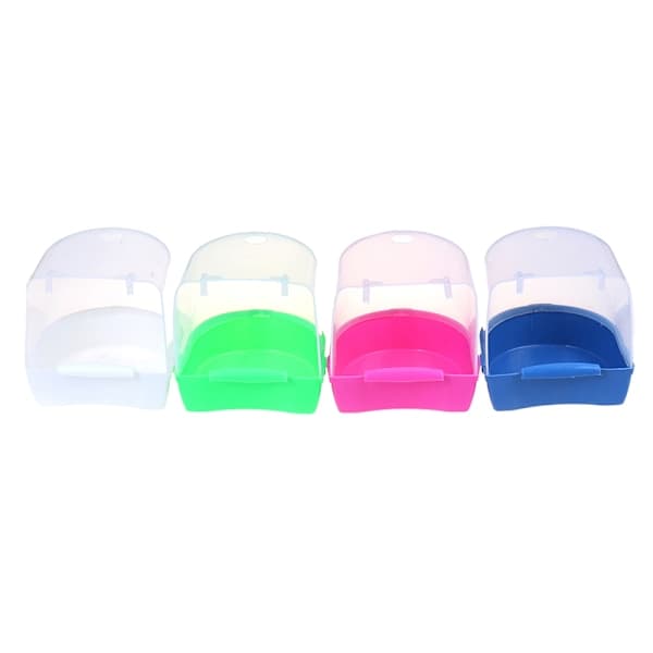 Plast Fugl Vannbad Boks Badekar Papegøye For Parakitt Hengende Blå one size Blue one size