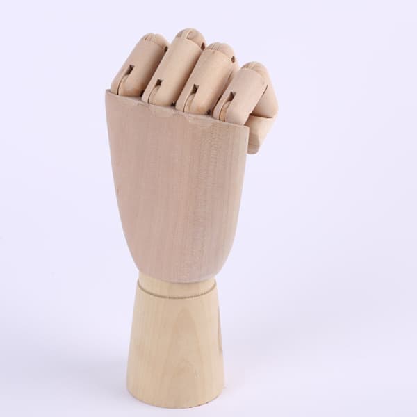 Trä handmodell skiss ritning ed rörliga fingrar skyltdocka Brun onesize
