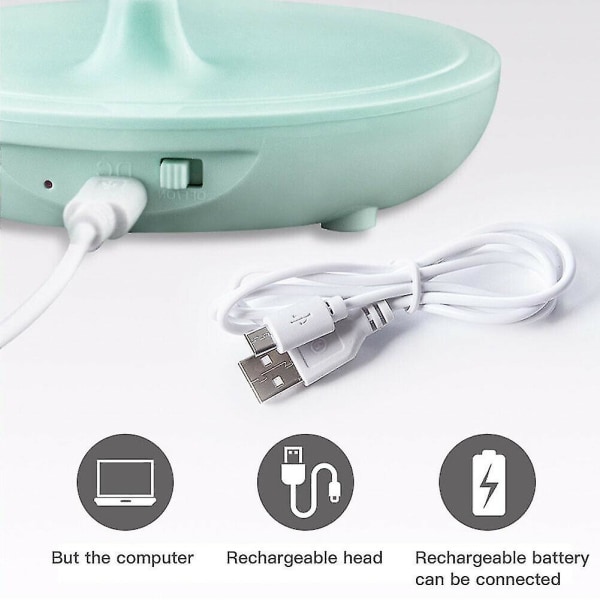 20 Led Flexible Touch Skrivbordslampa Läslampa vid sängkanten Dimbar USB Uppladdningsbar