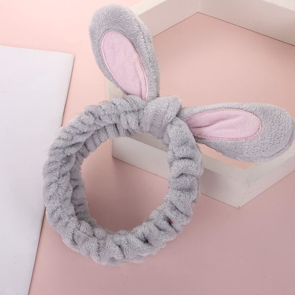 2 kappaletta kasvojenpesupantaa, hiuspanta meikkiin, spa-panta, kosmetiikkapanta, elastiset koralli fleece -hiuspannat, koralli fleece -meikkipanta