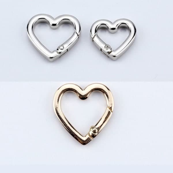 5 stk. fjærringspenner karabinkroker vesker SØLV 22MM Sølv 22mm Silver 22mm