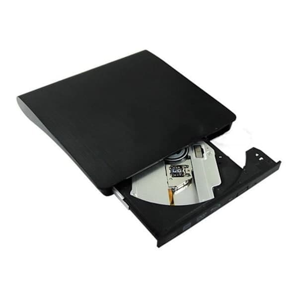 Ekstern DVD-drev USB 3.0 Bærbart CD DVD RW-drev Brænder Optisk afspiller Kompatibel med Windows 10 Bærbar stationær computer (sort)