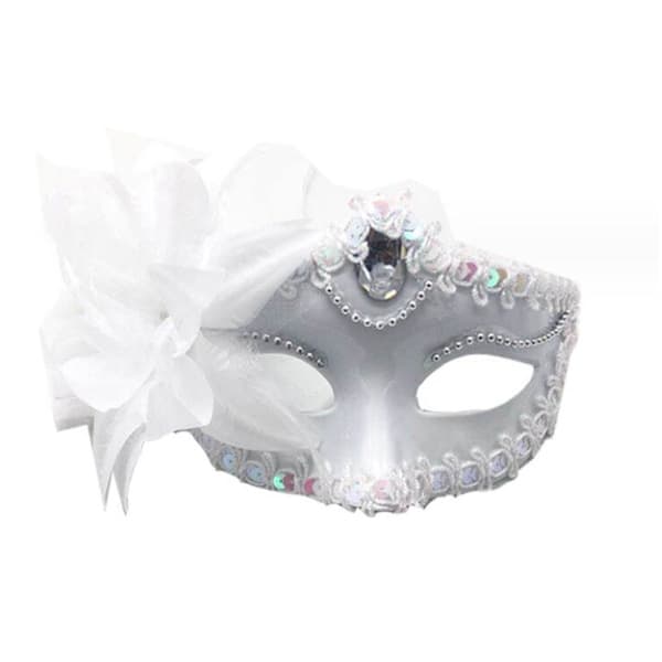 Udklædningskostumer Halloween Festmasker Hvide White