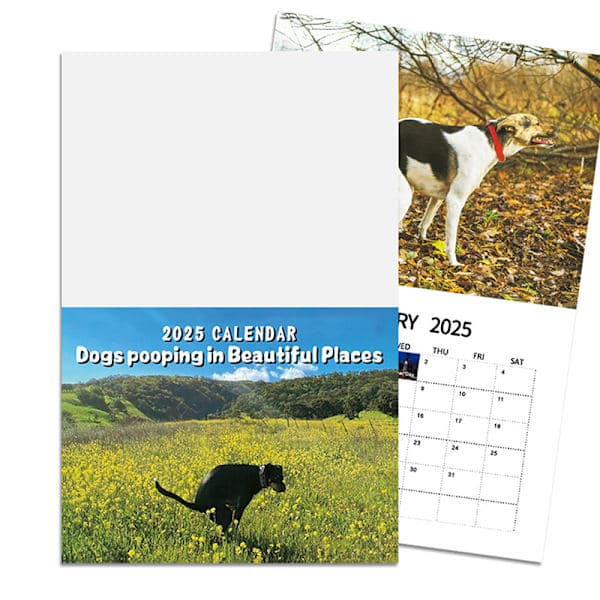 Väggkalender 2025 - Hundbajskalender Månadskalender A