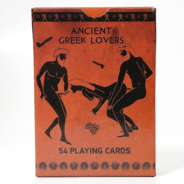Kreikkalaiset rakastajat 54 antiikin Kreikan keramiikka pelikorttia Seksi antiikin Kreikassa Kerättävät pelikortit eroottisilla kohtauksilla Light Grey