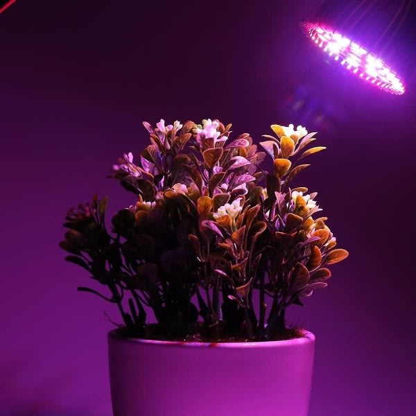 Polttimo E27 kasvivalaisin 30w täyden spektrin kasvu sisäpuutarhakasvien valaistukseen Hydroponinen lamppu kukkiville kasveille [4 kpl]