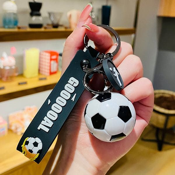 Fotballnøkkelring, inspirerende silikonnøkkelring for gutter