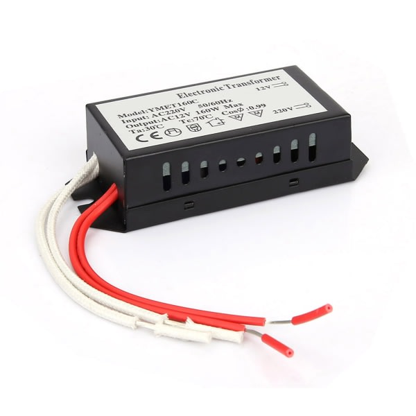 220V til 12V Elektronisk Transformator Spenningsomformer Smart Strømforsyning Driver (160W)