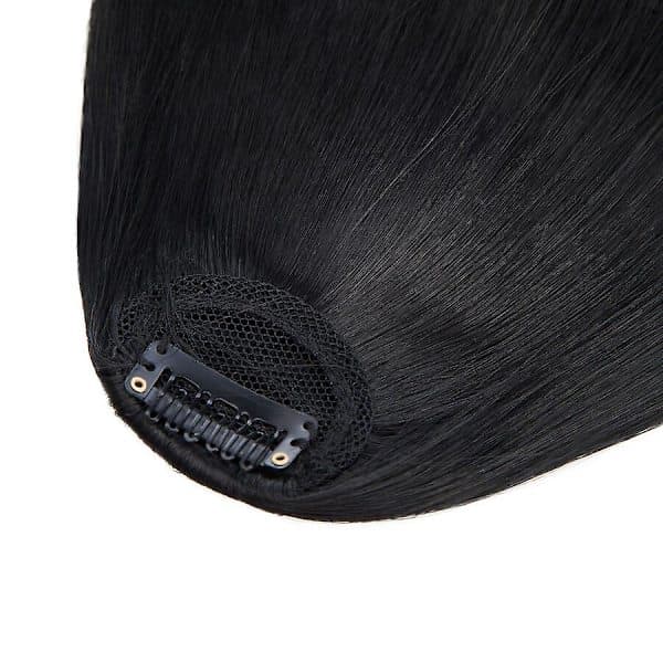 Clip In Hår Lugg Förlängningar Fransk Hår Lugg Stilfull Hår Lugg Hårstycken 28cm black