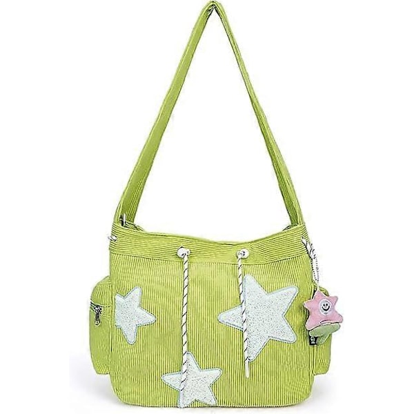 1 stjärnformad söt messengerbag, estetisk crossbody-väska, axelväska