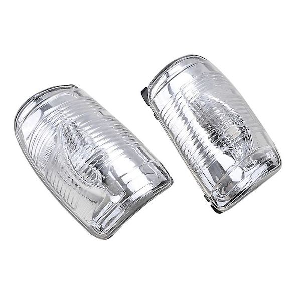 Vit blinkerskydd backspegel ljusindikatorlins utan glödlampor passar för Ford Transit Mk8 2014 2019 biltillbehör Signal Light Right