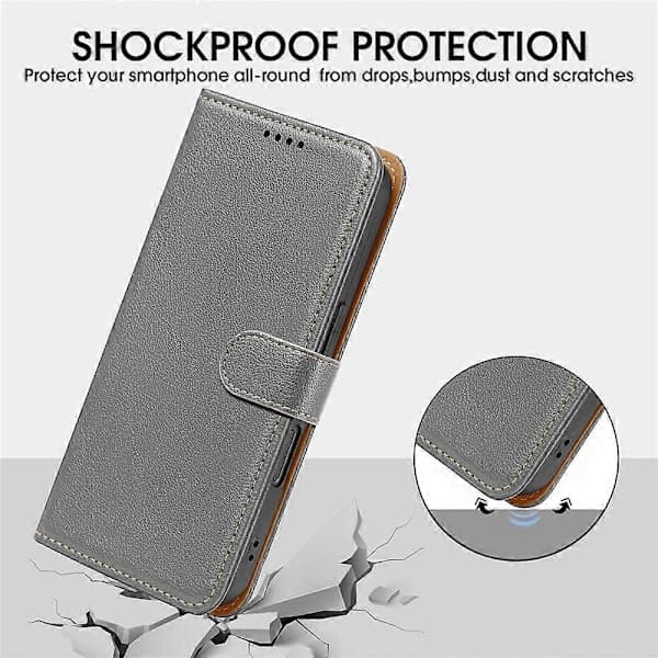 Xiaomi Redmi 15 5G Mobilskal med RFID-blockering & Magnetlås Grey