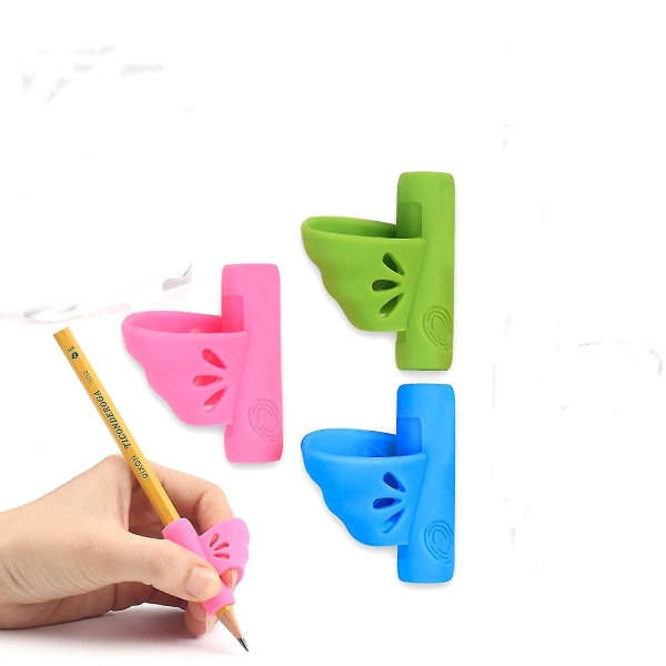 3 pakke venstrehendte blyantgrep, skrivehjelpegrep for håndskriftsbehov Førskolebarn og voksne