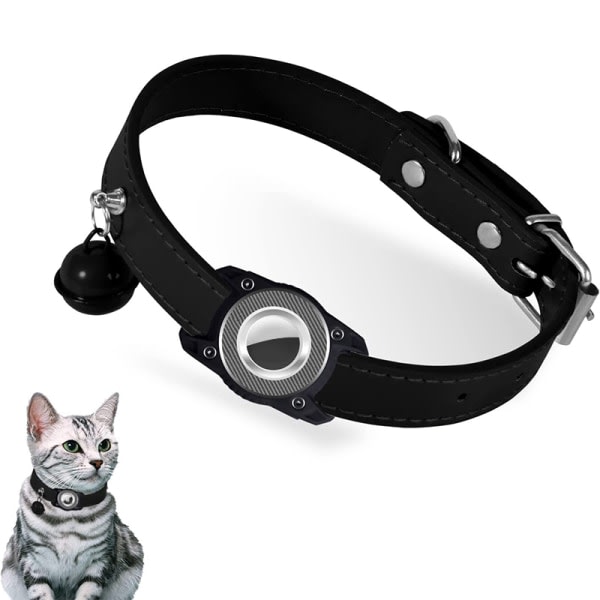 Pet Smart GPS Tracker Halsband Anti-Lost Dog Cat Watch Collar Svart
