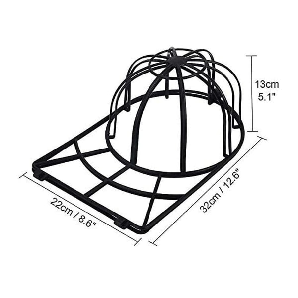 Hattulokero baseball-lippiksille, 3 kpl pesukoneen hattuteline astianpesukoneeseen Black