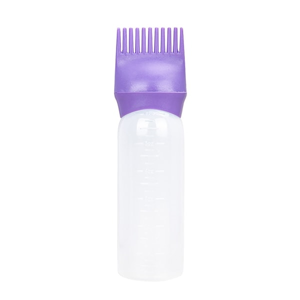 160 ml plast hårfärg påfyllningsbar flaskapplikator Frisör Grå Purple