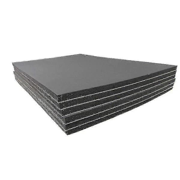 9 stk 6 mm selvklebende lydisolerende skumgummiisolasjon for bil 30x50cm - Glad