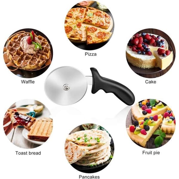 Pizzakutter - Ikke spesifisert - 2 stk - Rustfritt stål - Ergonomisk håndtak - Tåler oppvaskmaskin