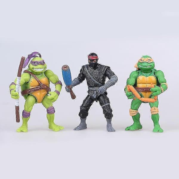 6-pak ninja skildpadder sæt actionfigur ninja skildpadder legetøjssæt plastik legetøjsfigur samling