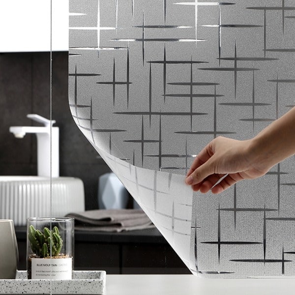 Vinduefolie uden lim Selvhæftende folie Frosted statisk folie bad Frosted 30*200cm