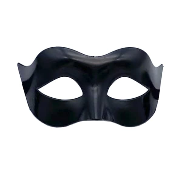 Sort mat klassisk venetiansk maske, maskerade, burlesque bal