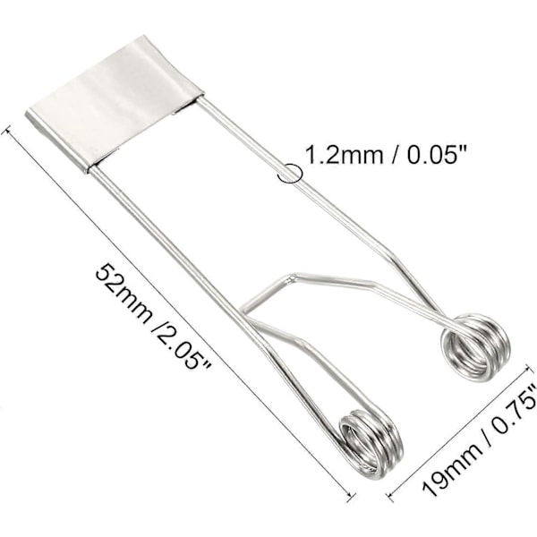 52x19mm Forsænket Spotlight Fjederclips 10 stk. Lysdiode Forsænket Belysningstilbehør Sikkerhedsklemmer til Loftslampe
