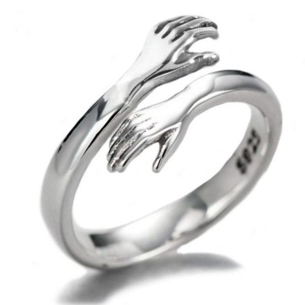 Justerbar kramring i 925 sterlingsilver