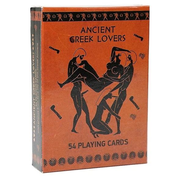 Kreikkalaiset rakastajat 54 antiikin Kreikan keramiikka pelikorttia Seksi antiikin Kreikassa Kerättävät pelikortit eroottisilla kohtauksilla Light Grey