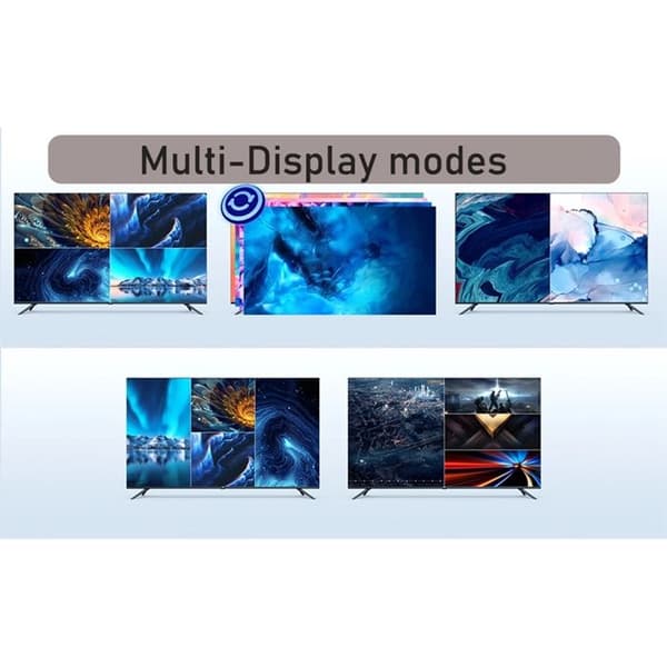 4K HDMI-kompatibel multiviser 4x1 Quad Multiviser 4x1 Switch Multiviser Transparent Switch