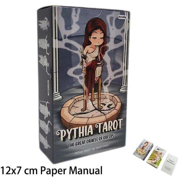 12x7 Pythia Tarot Deck Card Game Pappershandbok