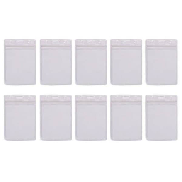 10-pack Skyddande ID-kortsfodral - Transparent & Vattentätt Transparent