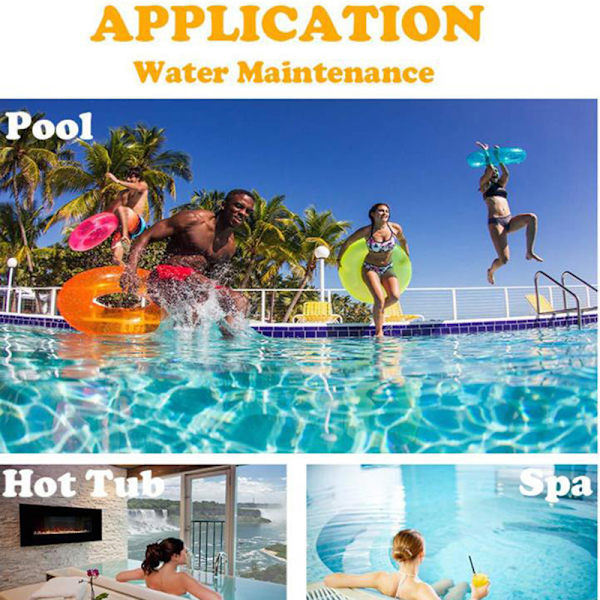 6 i 1 multifunktionella klor PH testremsor SPA Pool W Vit one size