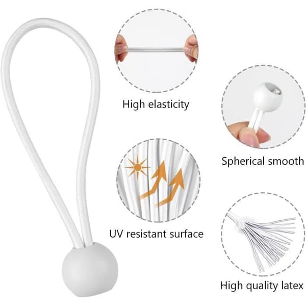 Elastisk spännare - Ospecificerad - 12 cm - 50 band - UV-beständig - Återanvändbar