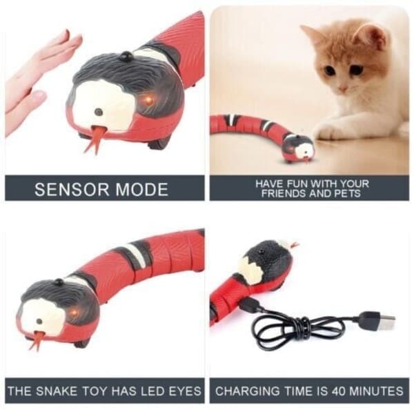 Smart Sensing Snake Katteleker Elektroniske Interaktive Leker for Katter 1 stk
