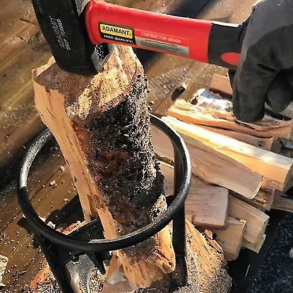 Brændekløver Kraftig brændekløver Støbejern Manuel protokol Spaltet træ 19,2 cm