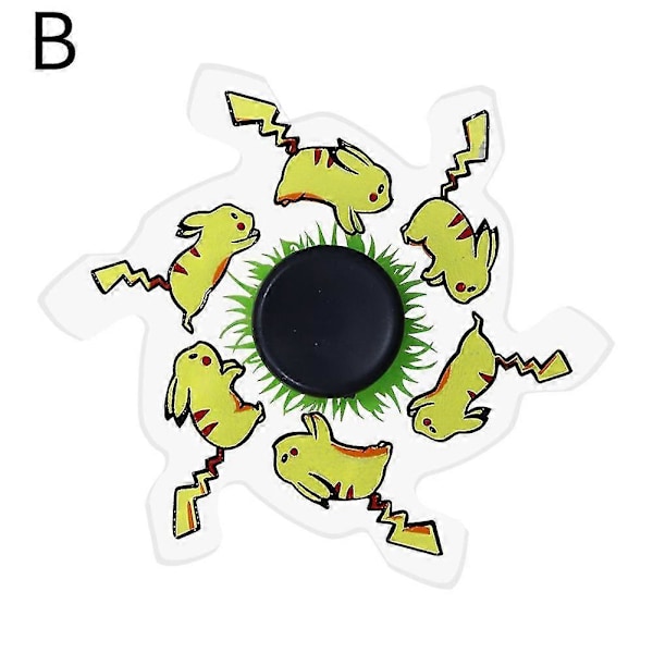 Fidget Spinner Anime Springande Fingertoppsgyro Stressreducerande Fidget Hand Spinner Fokusleksak Pikachu