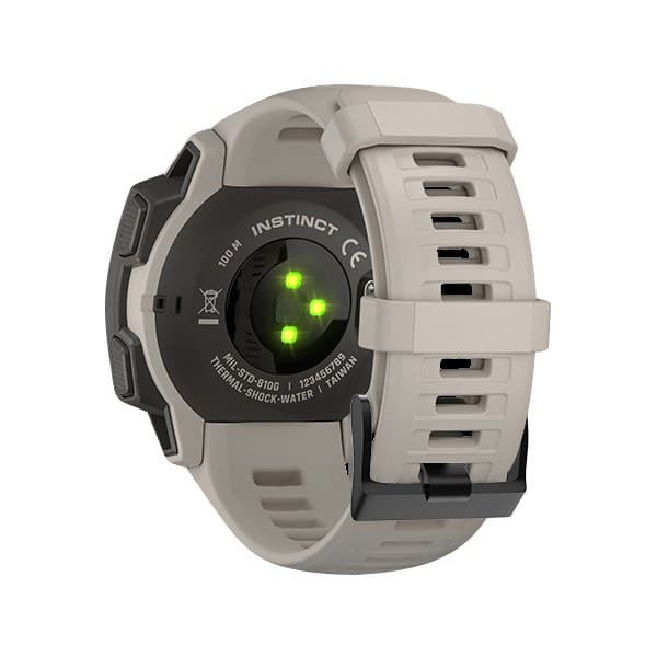 Silikonrem for Garmin Instinct/Esports/Tide/Solar Hvit White