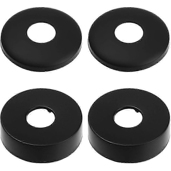 Rosett för Blandare, Rosett för Duschblandare, 4 Svart Rostfritt Stål Rörskydd, Radiatorrosett - Rosett för Duschblandare, Blandare, Radiatorer g202414841