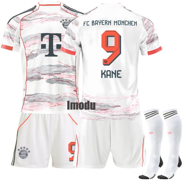 2025-2026 Bayern München Udebane Børnefodboldtrøje Nr. 9 Kane 26 26 Away
