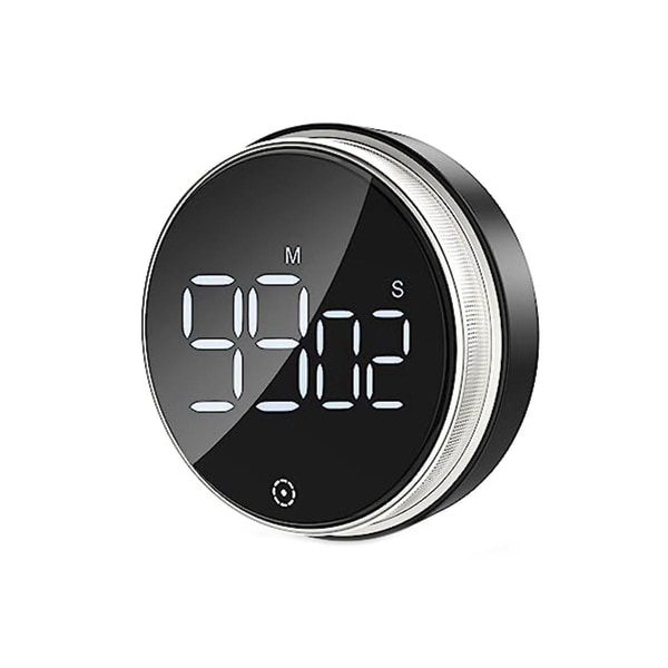 Digital timer, magnetisk timer for matlaging, visuell timer med LED-skjerm, justerbart volum (batteri ikke inkludert)