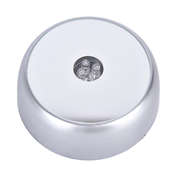 Sæt med 4 LED runde lysbaser White