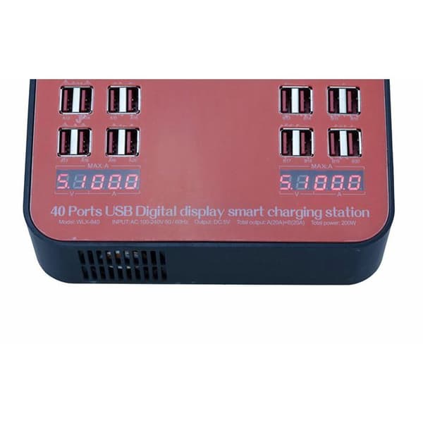 KALEA-INFORMATIQUE USB-LATAUSASEMA - 40 PORTTIA - 200 WATTIA - 3A max per portti