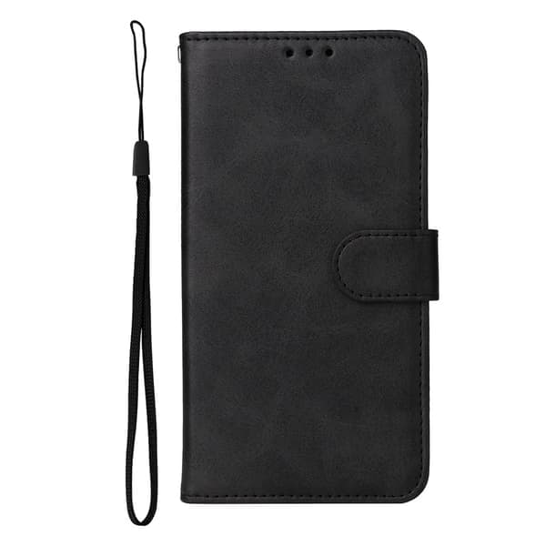 Kompatibel med iPhone 17 Pro Max PU læderpung etui - Flere farver tilgængelige Sort sort Svart black