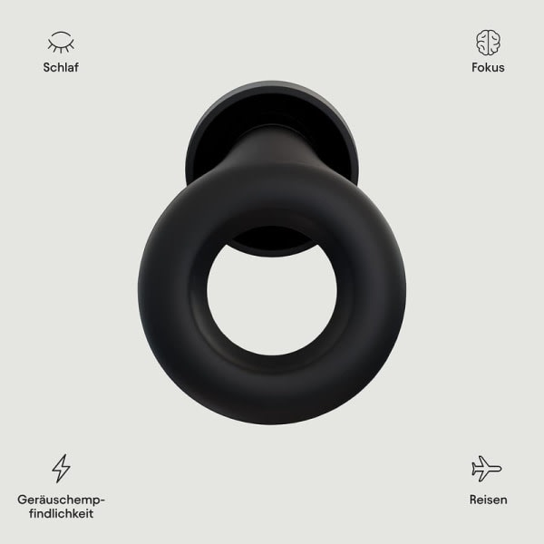 Loop Experience - Melua vaimentavat korvatulpat (18 dB) - Korvassa olevat kuulonsuojaimet - Musta